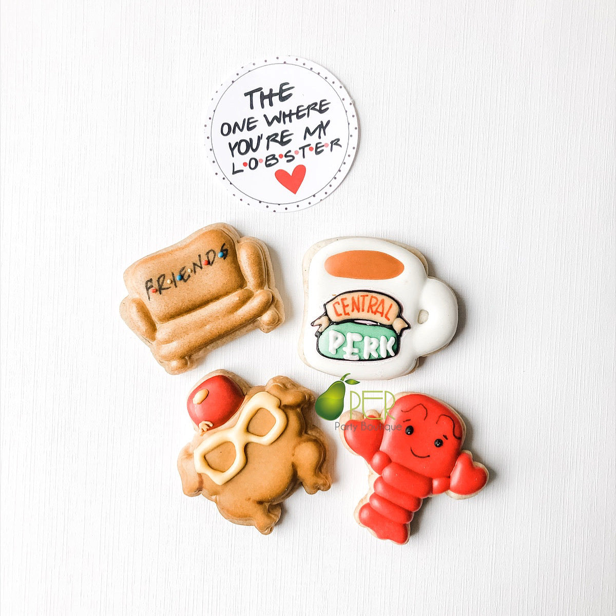 Friends TV 90s Sitcom Party Mini Cookies | 1 Dozen