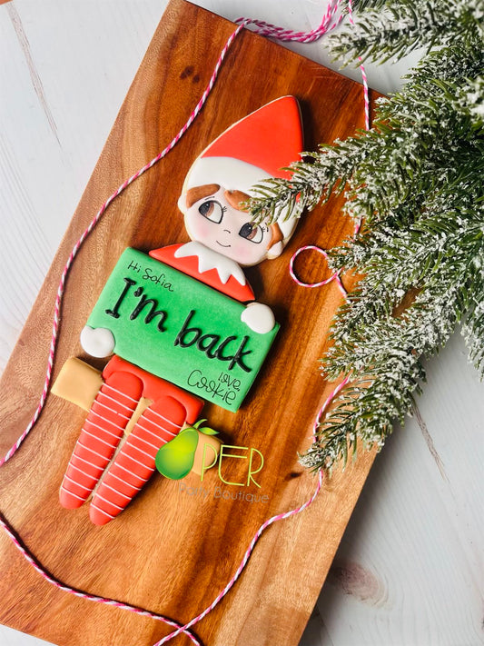 Elf on the Shelf Cookie Set (3 Cookies)