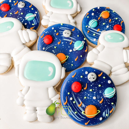 Space Astronaut Birthday Cookies | 1 Dozen