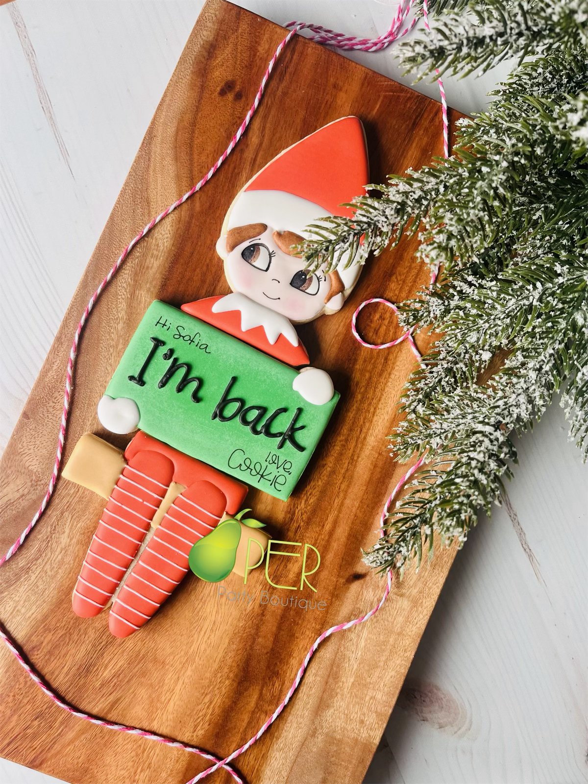 Elf on the Shelf Cookie Set (3 Cookies)