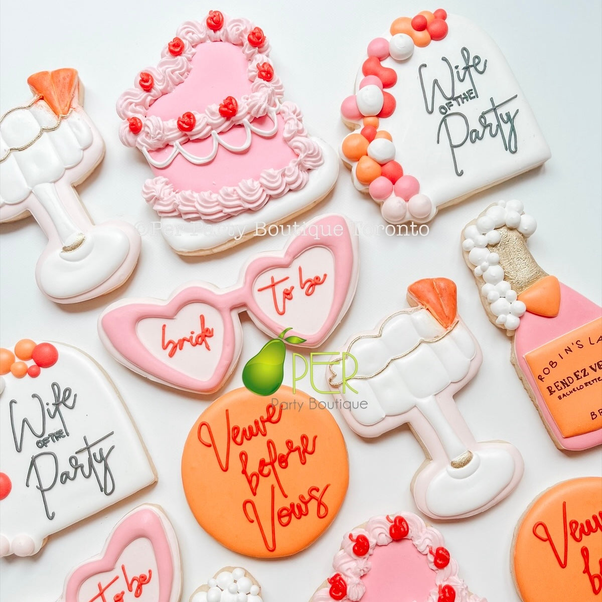 Veuve Before Vows Bachelorette Cookies | 1 Dozen