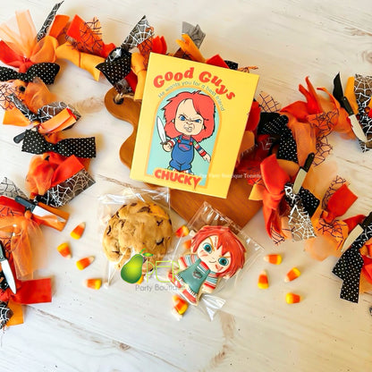 Chucky Halloween Cookie Duo | Chucky Sugar Cookie + NY-Style Stuffed Cookie| Halloween Pre-Order**