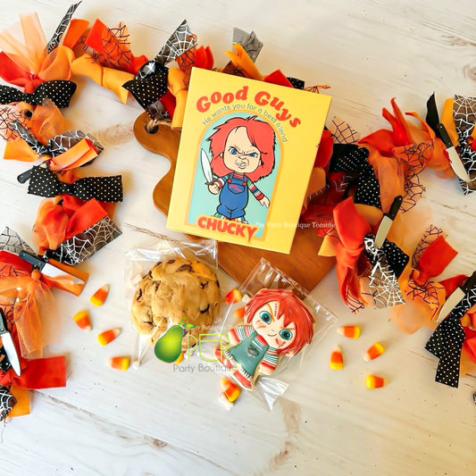 Chucky Halloween Cookie Duo | Chucky Sugar Cookie + NY-Style Stuffed Cookie| Halloween Pre-Order**