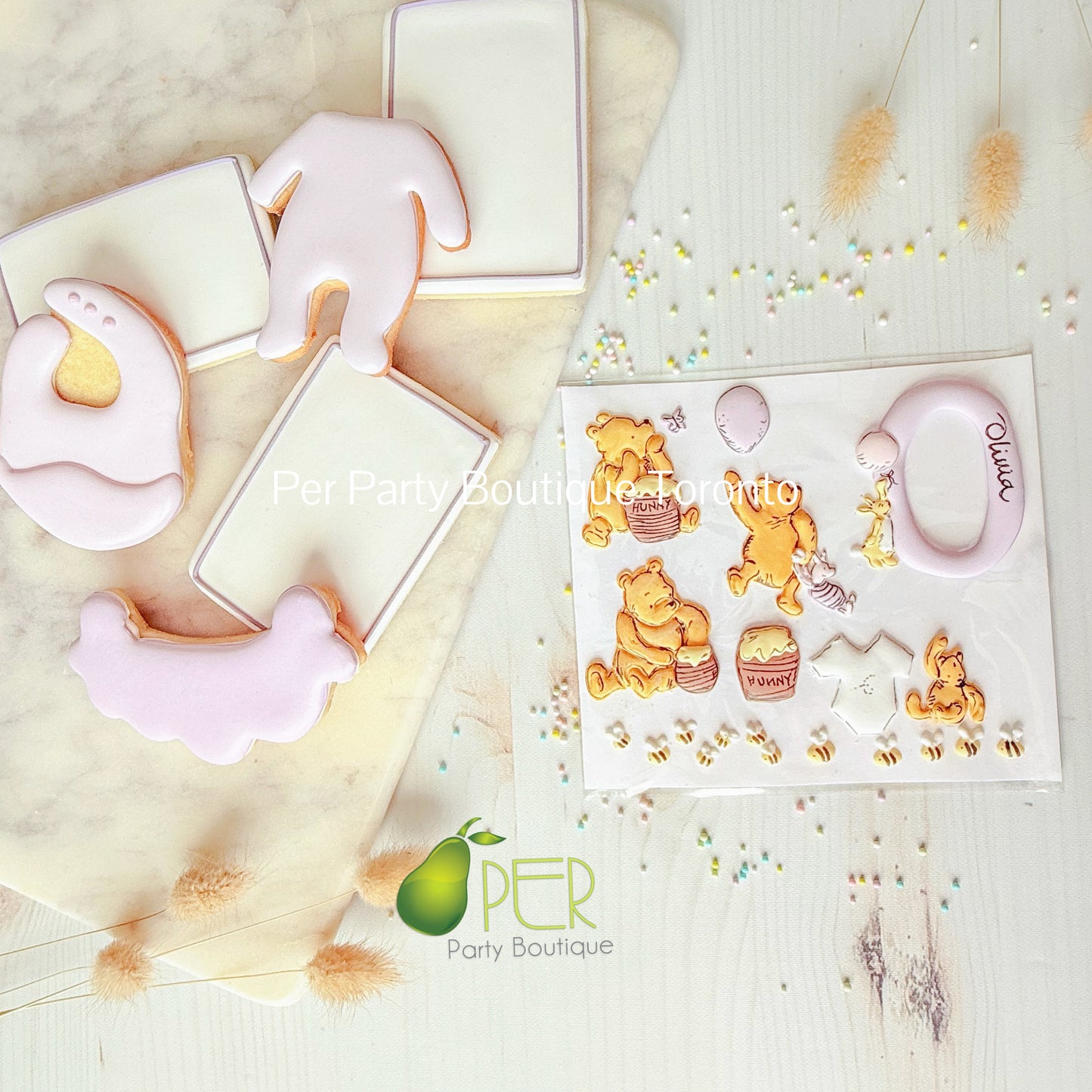 Royal Icing Decoration Hunny Bear | Set of 19