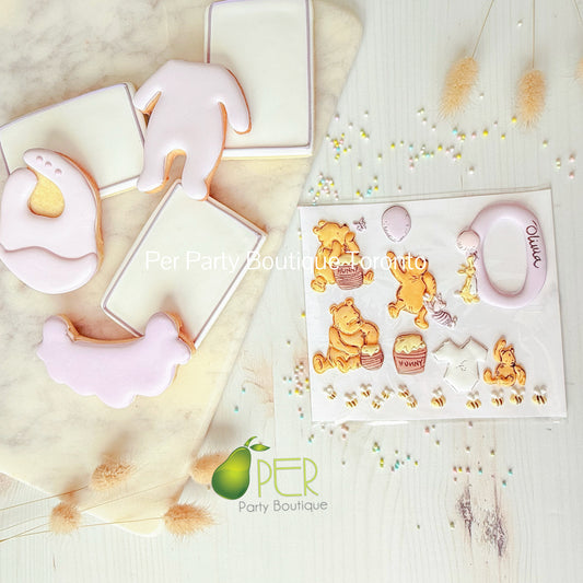 Royal Icing Decoration Hunny Bear | Set of 19