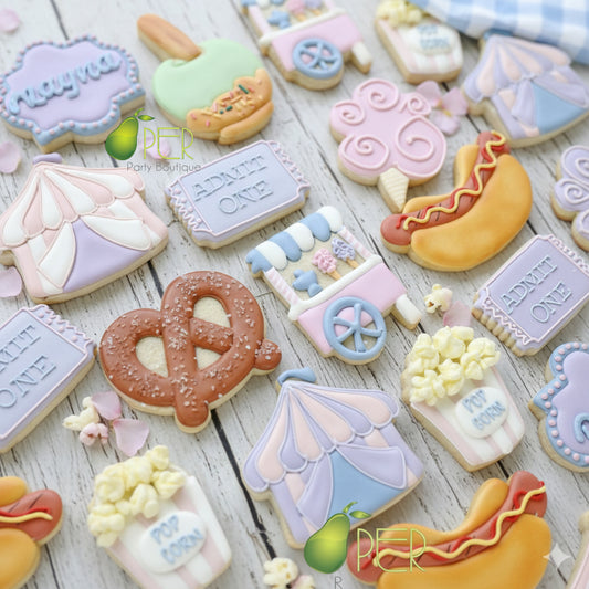 Circus Carnival Birthday Cookies | 1 Dozen