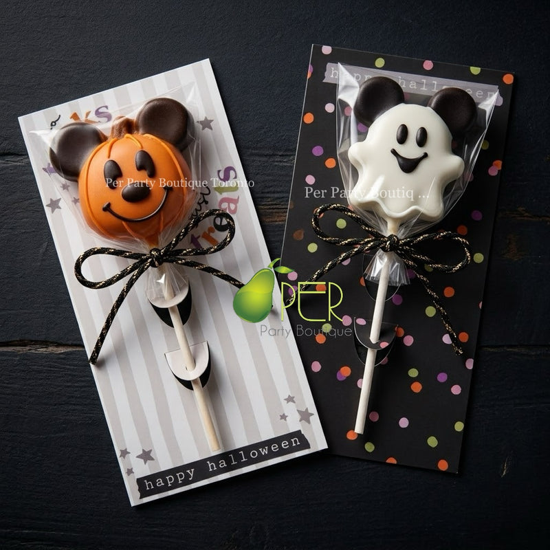 Halloween Mouse Cake Pops | Pumpkin & Ghost Chocolate Cake Pops | Ready-to-Gift Halloween Treats | Preorder