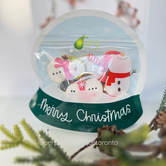 Mini Cookies in a Snow Globe Bag - 6 mini cookies