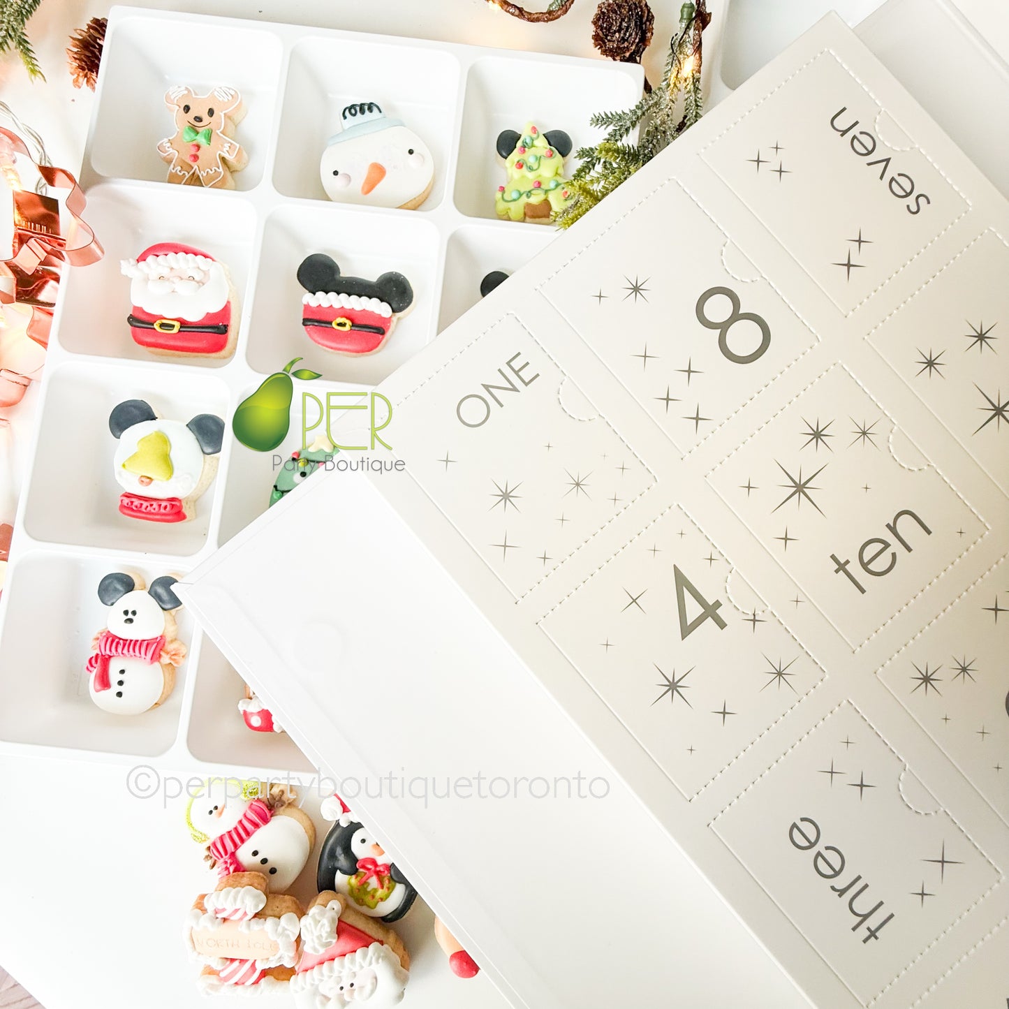 Cookie Advent Calendar 12 or 24 Days (12-24 cookies)