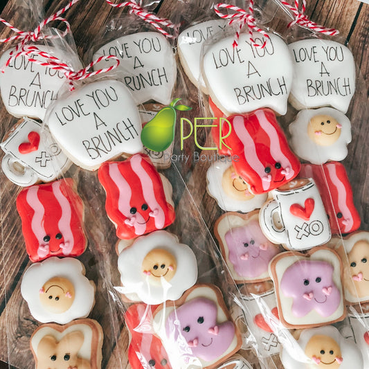 Love You a Brunch Valentine's Cookies