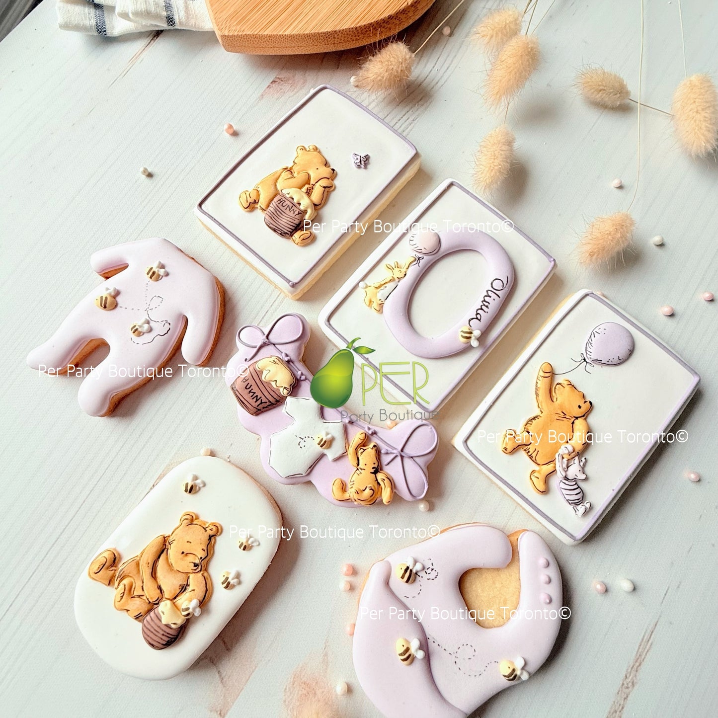 Personalized Winnie Phoo Inspired Cookies | Baby Shower | 1 Dozen