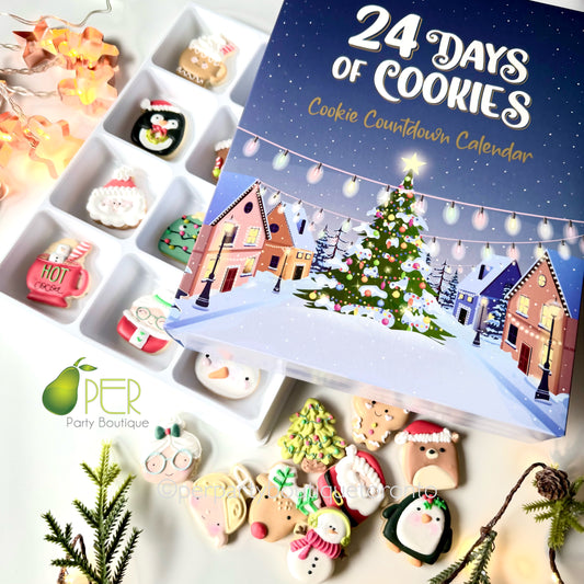 Cookie Advent Calendar 12 or 24 Days (12-24 cookies)
