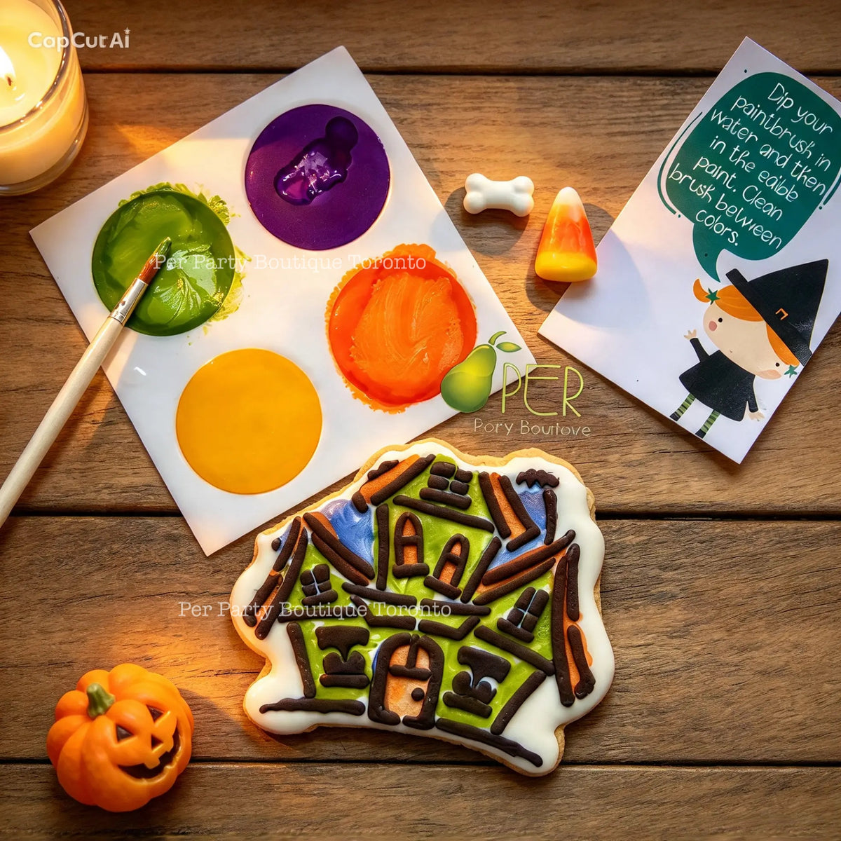 Paint Your Own Cookie | Halloween Haunted House  | Pre-Order