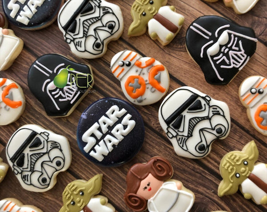 Galaxy Star Wars Inspired Themed Mini Cookies | 1 Dozen