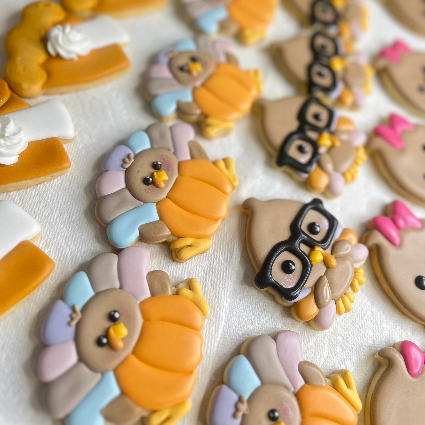 Personalized Thanksgiving Name Tag Cookies | Edible Place Cards | Custom Sugar Cookies for Your Table